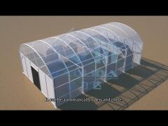 Plastic Film Light Deprivation Greenhouse Model Show Video
