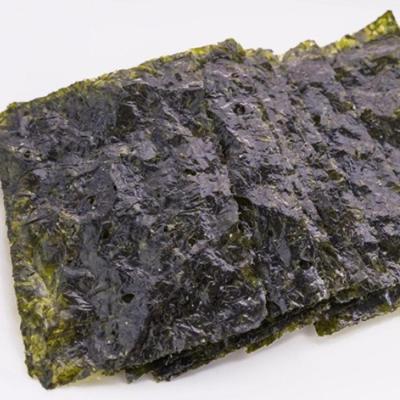 China Roasted Seaweed Dried Nori Sheets 100 Per Bag Dark Green for sale
