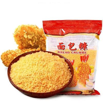 China Yellow Panko Dried Breadcrumbs 4 - 5mm For Fried Foods for sale