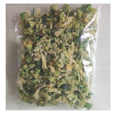 China Chinese Natural Dehydrated Vegetables Dried Cabbage Flakes Light Green for sale