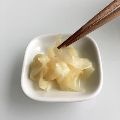 China 20% Moisture Pickled Sushi Ginger Japanese Style White for sale