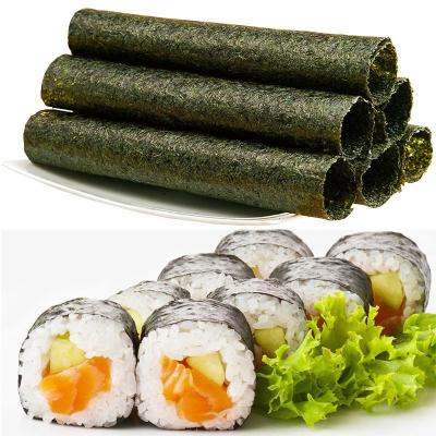 China Dark Green Alga Seaweed Nori Sheet For Sushi Roll 100 Sheets for sale