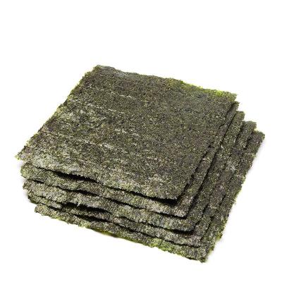 China Dark Green Algas Nori For Sushi Natural Seaweed Flavor Roasted Sushi Nori for sale