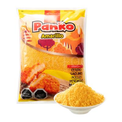 China HALAL Dry Bread Crumbs Yellow Panko Breadcrumbs 2-12MM Needle Shape for sale