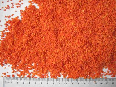 China Rohes Gemüse trocknete Karotten-Chip-gesunde Nahrung 1-3mm keine fremden Gerüche zu verkaufen