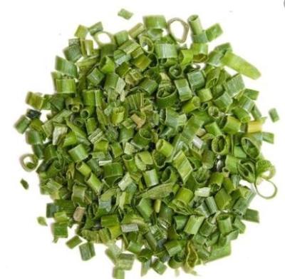 China Hot Air Dried Vegetables Dehydrated Chives Green Color Natural Food Grade for sale