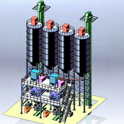 Large Scale Tile Setting Large-scale Automated Dry Powder Mortar Manufacturing Plant Tile ...