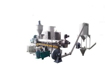 China Double Stage Plastic Grinders And Shredders Pelletizer SGS Approved PE PP for sale