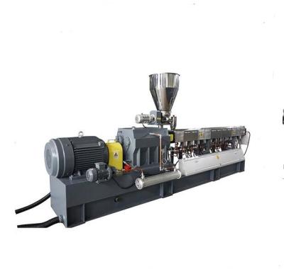 China Counter Rotating Kneading Blocks Twin Screw Extruder For Biodegradable Granules for sale
