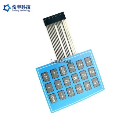 China 3M9448 Adhesive Flat Custom Membrane Switch Mechanical Keyboard for sale