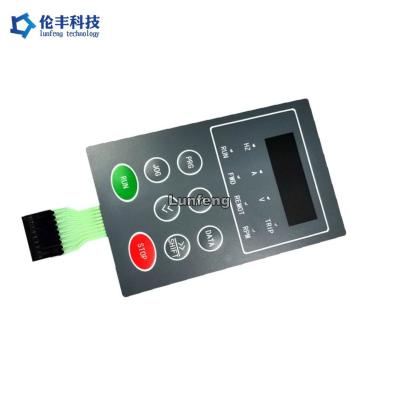 China Transparent Black Window LEDs Backlight Membrane Switch 0.18mm PET for sale