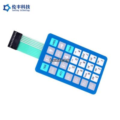 China 3M468 Rear Adhesive Metal Dome Membrane Switch Screen Printing for sale