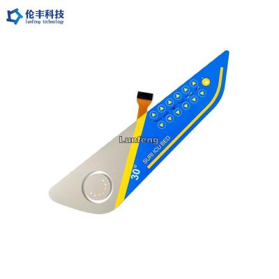 China Teclado numérico do interruptor de membrana do cabo de FPC, interruptor de membrana tátil do ANIMAL DE ESTIMAÇÃO à venda