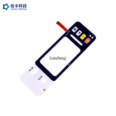 China Interruptor de membrana de LED PET de poliéster, interruptor de membrana de chave de design personalizado à venda