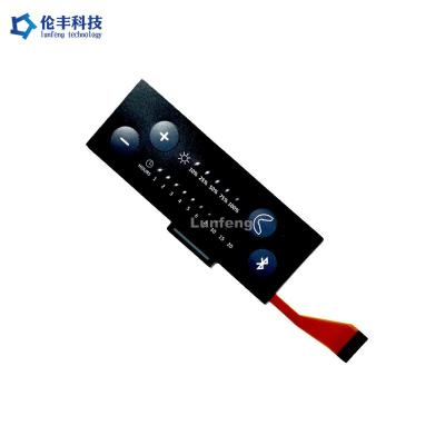 China PET Embossed Keys LED Membrane Switch , Custom FPC LED Membrane Keypad for sale