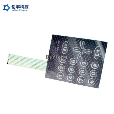 China OEM ODM Membrane Switch Keyboard 3M468 3M9080 3M9448 Rear Adhesive for sale