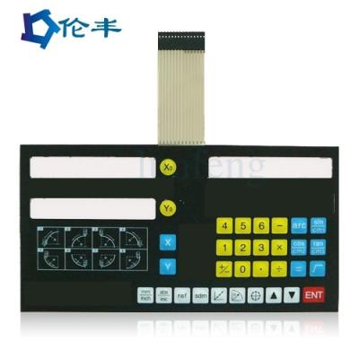 China Green LED Membrane Keypad 1mm 1.5mm Pitch  Plastic for sale