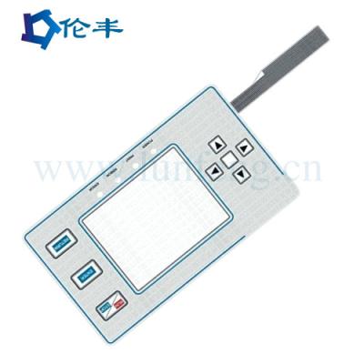 China DC 12V Flat Membrane Switch Panel With Insulation Resistance >100MΩ And Storage Temperature for sale