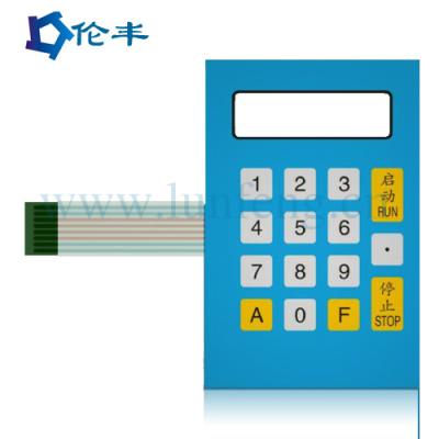China Industrial Customizable Waterproof Membrane Keypad Current ≤100ma Voltage Dc 5v for sale