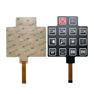 Chine Tension de commande de clavier à membrane plate 3v Plage de température Moins 40 Celsius à 70 Celsius Interface durable et réactive à vendre