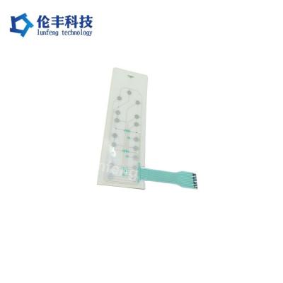 China Electrical Membrane Switch in Blue LED Color for Customized Applications for sale