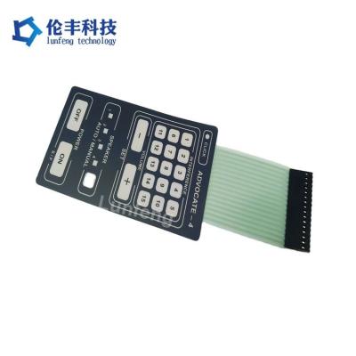 China Interruptor de membrana de PET plano para eletrodomésticos LED Branco/Vermelho/Verde/Azul de grau industrial à venda