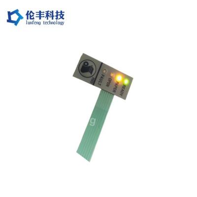 中国 パーソナライズされた膜鍵型 LEDキーパッドとパーソナライズされたデザインによる制御 販売のため