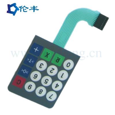 China Interruptor de membrana esparadrapo de 3M 468 padrão do teclado numérico da membrana da abóbada do metal à venda