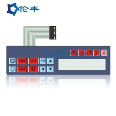 China PET V200 Waterproof Flexible Membrane Switches Industrial Glossy Surface for sale