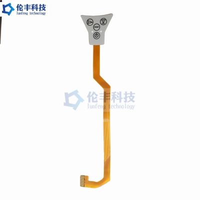 China Teclado impermeable de capa ULTRAVIOLETA del tacto del verde LED del interruptor de membrana de Fpc del circuito en venta