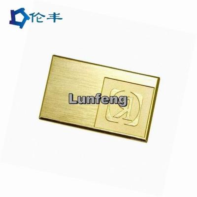 China Logotipo de alumínio RAL AL1060 da placa de identificação da estampagem de aço inoxidável à venda