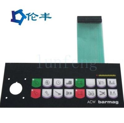 China Waterproof Rubber Membrane Keypad Custom Metal Dome 3M467 Adhesive for sale