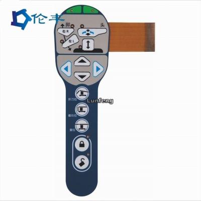 China interruptor de botón casero adhesivo de la membrana del dispositivo LED del interruptor de membrana de 3M468 FPC en venta