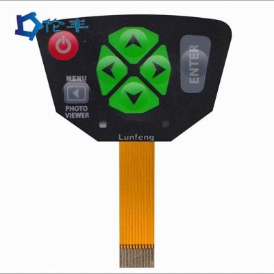 China Glossy Pet Industrial Membrane Switch Flex Tail For Control System for sale