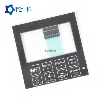 China PET Glossy Capacitive Membrane Keypad Touch LCD Window 3M468 for sale
