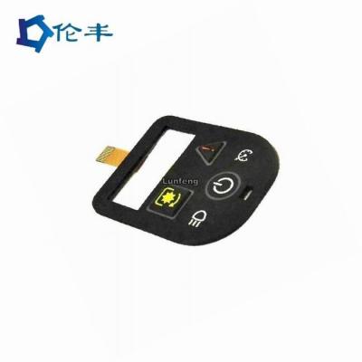 China Metal Dome Silicone Rubber Keypad Membrane Switch 3M9080 Adhesive PET for sale