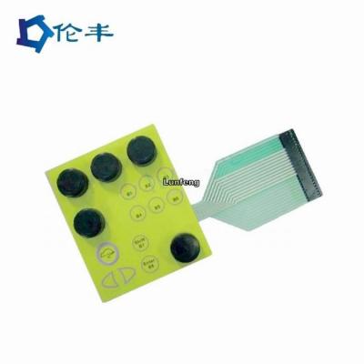 China PCB Silicone Rubber Keypad Custom 3M468 Matte Surface Memrbane Keypad for sale
