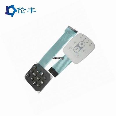 China Remote Controller Rubber Key Pad 3M467 Flat Membrane Panel for sale