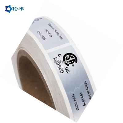 China PET Foil Silver Sticker Label Pearl Film Self Adhesive Printing for sale