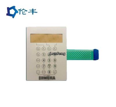 China interruptor de membrana de grabación en relieve impermeable del LCD RAL del telclado numérico de la membrana 3M467 en venta