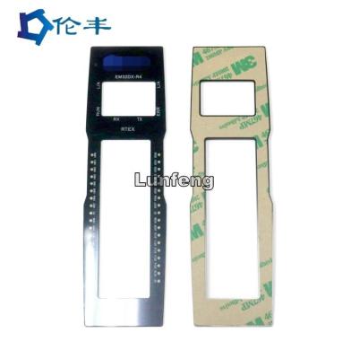 중국 PC PVC 얇은막 사실적 프런트 패널은 제어 장치를 위해 덮어 씌웁니다 판매용