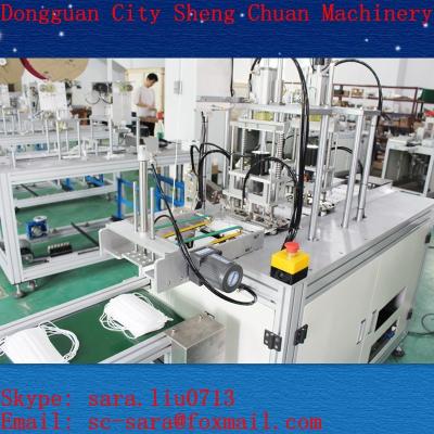 China Ultrasonic Mask Head Handing Ear Loop Making Machine with Nose Wire for sale