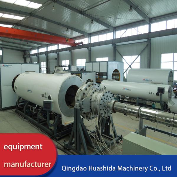 Quality Gas / Oil / Water Pipeline Pre Insulated Pipe Production Line 35m for sale