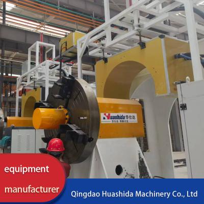 China Rigid Polyurethane Spraying Polyethylene Winding Prefabricated Directly Buried Insulating Pipes Production Line for sale