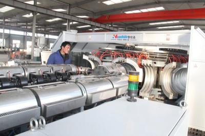 China 800mm Pipe Extruder HDPE Hollow Wall Corrugated Pipe Production Line for sale