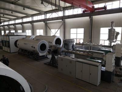 China Vacuum Calibration Pipe Extrusion Machine PE Pipe Extrusion Line 1000-1500m/H for sale