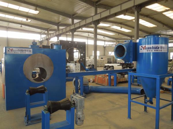 Quality Blasting Coating Beveling Machine Line For 3PE Steel Pipe Hollow Structure Wall for sale