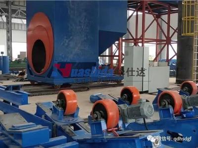 China 3LPE Coated Seamless Pipe Machine Epoxy Coating Production Line，User-friendly for sale