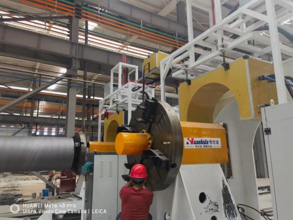 Quality Polyurethane Spraying Foam Pre Insulated Steel Pipe Machine 6-12m for sale