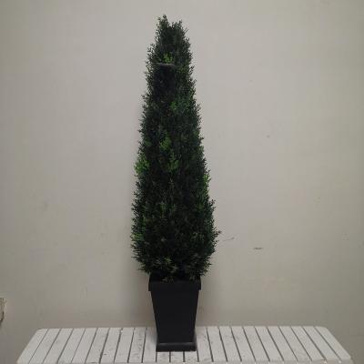 China 1m Steel Frame Artificial Topiary Tree For Christmas for sale